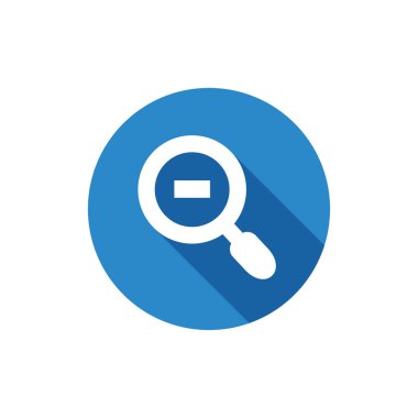 Simge tasarımını düz illüstrasyonda büyüt, uzun gölge biçimi