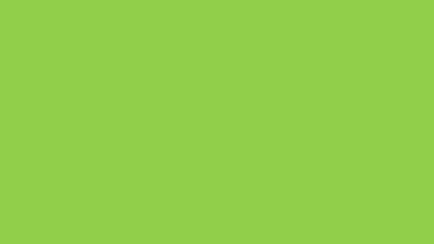 Początkowa Animacja Logo Trójkąta Zielonym Tle Ekranu — Wideo stockowe