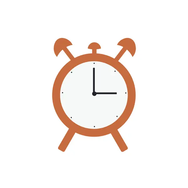 Reloj Despertador Timbre Relojes Vector Ilustración Estilo Diseño Plano Mermelada — Vector de stock
