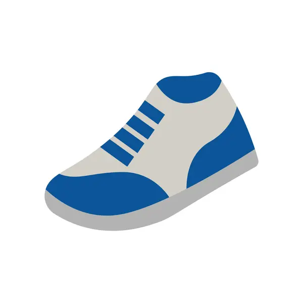 平面设计风格的简单鞋子图标 矢量图解 — 图库矢量图片
