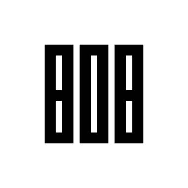 808 numaralı logo tasarım şablonu vektörü