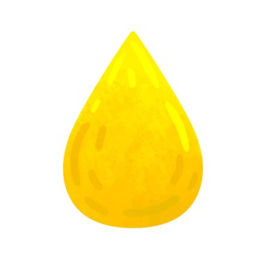 Sarı su damlası vektör çizimi, yağ damlası veya bal damlacıkları resmi