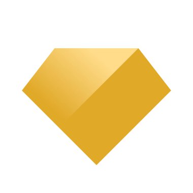 Elmas altın logo vektörü, altın elmas simgesi