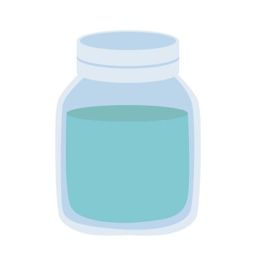 Su kavanozu vektör çizim şablonu elementleri