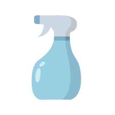 Temizleme spreyi ikonu vektör illüstrasyonu, ev temizleme suyu spreyi, çiçek sulama spreyi resmi