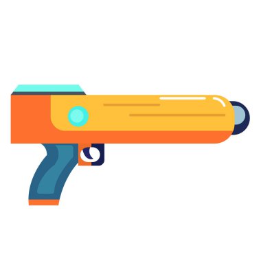 Hydro strike water gun toy vector illustration, water gel blaster gun icon clip art image, isolated on white background clipart