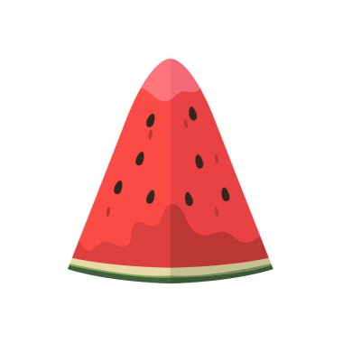 Bir dilim karpuz vektör çizimi, kırmızı karpuz parçaları resim klipsi sanatı