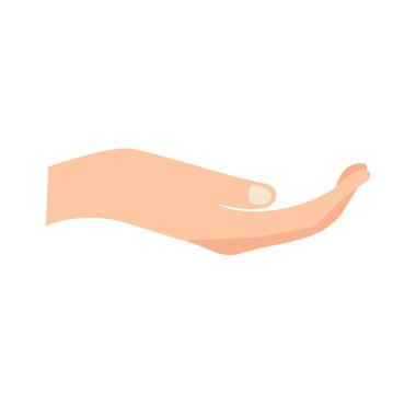 Cupped hand gesture vector art, Care or support hand gesture icon vector illustration, holding or protect hand sign, sharing and caring concept clipart