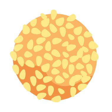 Onde-onde kacang hijau vektör görüntüsü, gambar onde onde düz ikon tasarım illüstrasyon, onde onde kek klipsi sanat izole, Endonezya geleneksel yiyecek atıştırmalıkları, kue basah popüler tatlı tatlılar