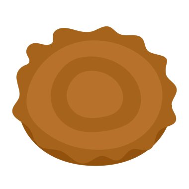 Kue cucur gula merah vektör illüstrasyonu, kue kucur ikonu, Endonezya geleneksel tatlı tatlısı, yerel atıştırmalık gıda Endonezyası