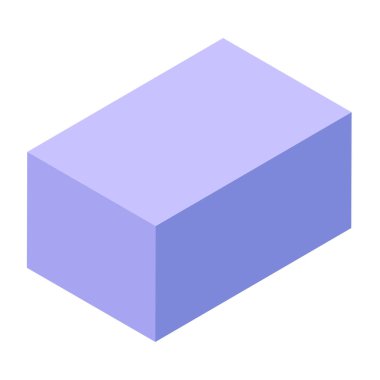 Küboid vektör klipsi sanat illüstrasyonu, küboid temel 3 boyutlu geometrik şekil beyaz arkaplan üzerinde izole, küboid geometri şekilleri Clipart, gambar balok bangun ruang tiga dimensi