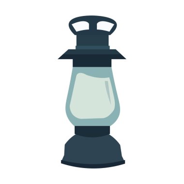 Eski petrol feneri vektör illüstrasyonu, klasik gaz yağı kamp lambası klips sanatı, çalılık fener lamba klip görüntüsü beyaz üzerine izole