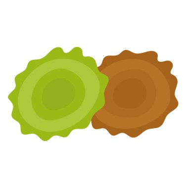 Kue cucur vector illustration, kue kucur bersarang or cucur jawa clip art image, cohcor cake or pinyaram, kue basah jajanan pasar tradisional, indonesian traditional snack clipart