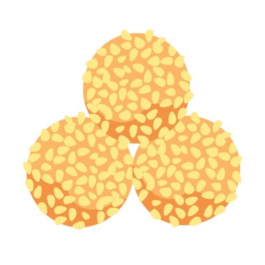 Onde-onde vektör sanatı, gambar onde onde kacang hijau düz ikon tasarım illüstrasyon, onde onde kek klipsi sanat izole, Endonezya geleneksel atıştırmalık