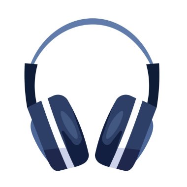 Kulaklık vektör sanatı, kulaklık çizimi düz tasarım, klipsli resim, kulaklıklar düz simge