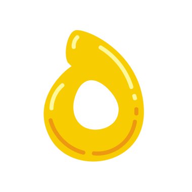 Ha, harf vektör illüstrasyonu, Arap alfabesinin hijaiyah harfi, harf hha klipsi sanatı şirin renkli çizgi film tarzı, beyaz arkaplanda izole edilmiş harf haa