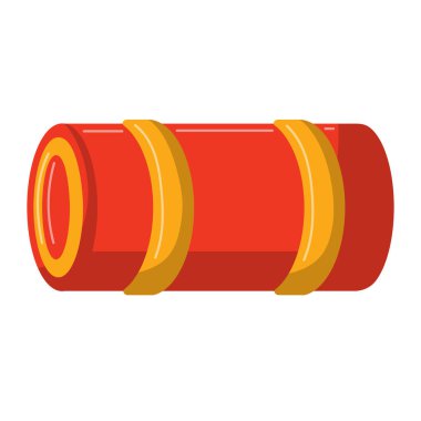 Yatak vektör illüstrasyonunu, rulo yatak klipslerini, beyaz arka planda izole edilmiş sanatı katla