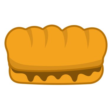 Roti gembong vektör çizimi, roti gembul klips sanatı, gambar roti gembong, Endonezya 'dan geleneksel aperatif, Endonezya geleneksel yemek