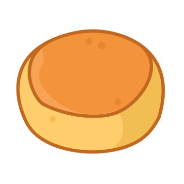 Bakpia vektör llustration, bakpia flat icon, gambar kue pia clip art, bakpia pathok cartoon, Endonezya 'dan geleneksel aperatif, Endonezya geleneksel yemek