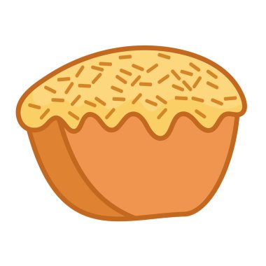 Kue pukis vektör çizimi, gambar kue pokis klip sanatı, Endonezya 'dan geleneksel atıştırmalıklar, Endonezya geleneksel yemekleri