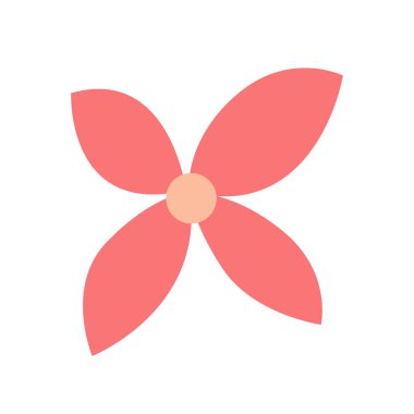 Çiçek başlı düz tasarım şablon elementleri, çiçek başlı klipsli sanat vektörü illüstrasyonu