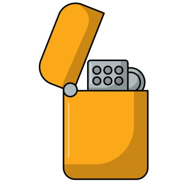 Sarı ışıklı ikon, daha hafif vektör illüstrasyonunu ateşle, daha hafif ataç sanatı, ateşleme başlatıcı vektör sanatı, yağ boşluğu aydınlatma vektör simgesi, beyaz arkaplan üzerinde izole