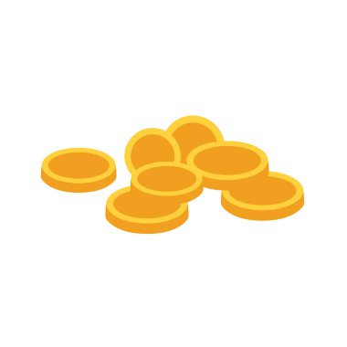 Altın sikke yığını vektör illüstrasyonu, altın sikke klipsi sanat, altın para kırpma görüntü