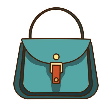 Mavi el çantası vektör illüstrasyonu, el çantası klips sanatı, klip sanat çantası.