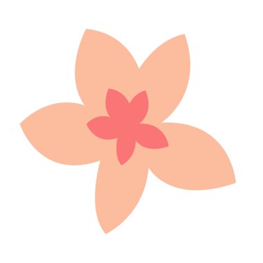 Beyaz arkaplanda izole edilmiş pembe çiçek tokası sanatı, çiçek tokası sanatı