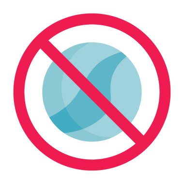 Mermer top ikonlu yasak tabela, mermer top yasak, işaret yok, cam top oynama, misket oyuncağı sembolü