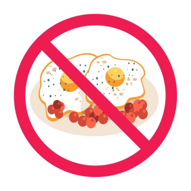 Yasak tabela, yumurta ikonu, yumurta işaretine izin yok, yumurta yasaklama sembolü, yumurta sembolü yeme.