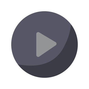 Çalma düğmesi simgesi, video simgesi, ortam oynatıcı düğmesi, daire şekli çalma denetimleri