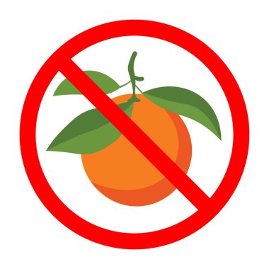 Turuncu tabela yasak, turuncu meyve ikonu yasak, turuncu yasaklı sembol, turuncu tabela yemeyin.