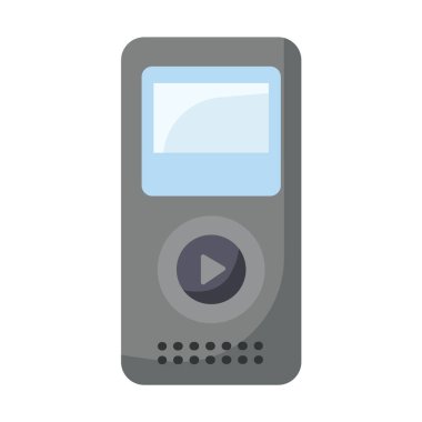Taşınabilir mp3 oynatıcı vektör çizimi, mp4 oynatıcı düz simge, mp3 oynatıcı klip sanatı, mp4 oynatıcı klip sanatı