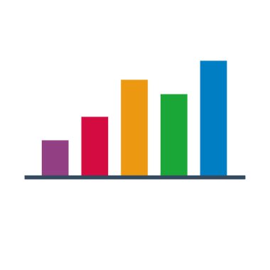 Veri analizi düz simge vektörü, renkli grafik vektörü illüstrasyonu, grafik klipsi sanatı, klipsleme sanat finansmanı, grafik klipsi, istatistik klipsi sanatı