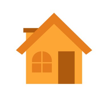Vektör resim evi, ev vektör sanatı, klipsli sanat evi, ev klipsli sanat, ev klipsli sanat, ev klipsli sanat, ev simgesi düz tasarım vektör çizimi, beyaz arkaplanda izole edilmiş.