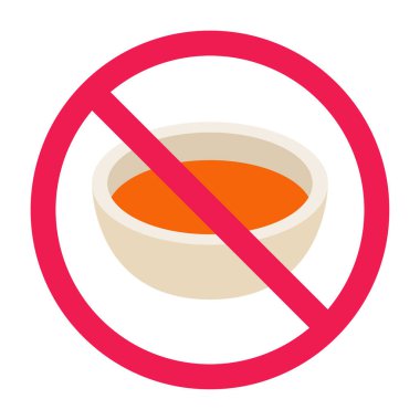 Kırmızı biber soslu yasak tabela, kırmızı biber sosu yasak, kırmızı biber yasak işareti, acı sos yasak.