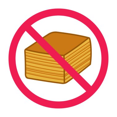 Yasak işaret kue lapis yasaklı simge, kue lapis yasal işaret yok, lapis yasal yasaklama işareti