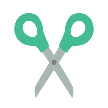 Makas vektörü, makas simgesi vektörü, makas kırpma sanatı, makas kırpma sanatı, makas makasları.