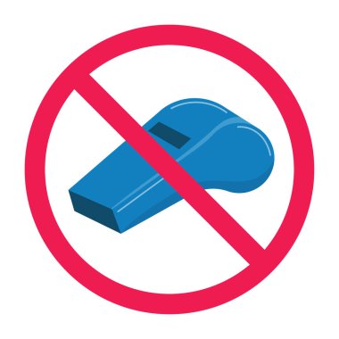 Islık işareti vektörü yok, ıslık simgesi yasak, ıslık simgesi yasak, ıslık işareti yasak, grafikler yasak