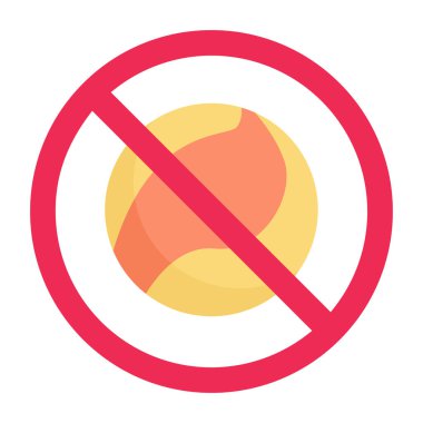 Bilye işareti yok, yasak bilye işareti, yasak bilye oyun ikonu, misket işareti yok