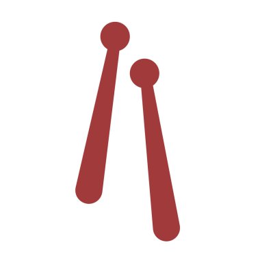 Kazılmış davul çubuğu vektörü, gambar tongkat pemukul kazılmış kartun, kazılmış tokmak düz ikonu, cami davul tokmak vektör çizimi, pemukul beduk klipsli sanat