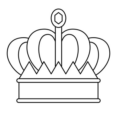 Vektör Crown Line Sanat Crown Clip Sanat Tasarımı