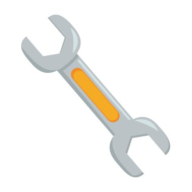 Tamirat, tamir ya da alet ikonu için çift açık anahtar vektörü. Klipsli resim