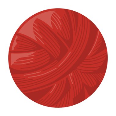 Kırmızı iplik topu vektör illüstrasyonu, iplik klipsi sanatı, iplik klip sanatı topu