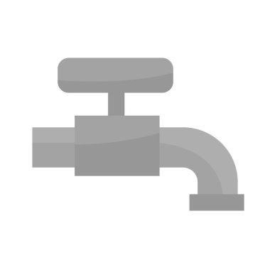 Musluk vektör resmi, musluk simgesi, su musluğu düz çizimi, musluk klipsi sanatı