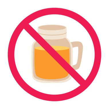 Portakal suyu işareti yok, yasaklanmış portakal suyu işareti, yasaklanmış portakal suyu sembolü, narenciye suyu sembolü içme.