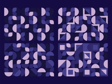 soyut renkli geometrik desen