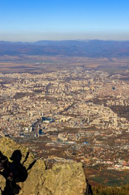 Sofya 'nın Vitoşa dağından görünüşü.