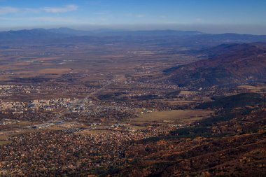 Sofya 'nın Vitoşa dağından görünüşü.